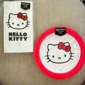 Hello Kitty Disposable Guest Towels & Dessert Plates